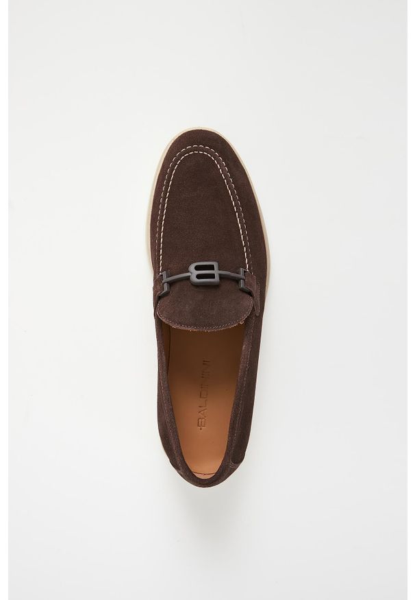 Baldinini - Loafersy męskie zamszowe BALDININI. Materiał: zamsz