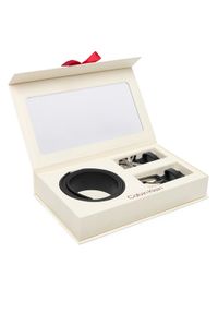 Calvin Klein Pasek Męski Belt Gift Set LV04D0009G Czarny. Kolor: czarny. Materiał: skóra #1