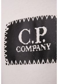 C.P. Company - C.P. COMPANY Biały męski t-shirt. Kolor: biały #4