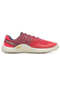 Buty do biegania męskie Merrell Trail Glove 7 Lavarot. Zapięcie: sznurówki. Kolor: czerwony. Materiał: materiał, syntetyk. Szerokość cholewki: normalna. Sport: bieganie