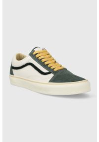 Vans tenisówki Old Skool męskie kolor szary VN000D3HYDX1. Nosek buta: okrągły. Zapięcie: sznurówki. Kolor: zielony. Materiał: guma. Szerokość cholewki: normalna. Styl: klasyczny #5