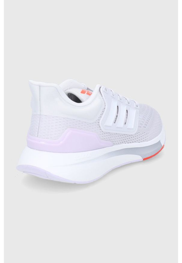 Adidas - adidas - Buty EQ21 Run. Nosek buta: okrągły. Zapięcie: sznurówki. Kolor: szary. Materiał: materiał. Sport: bieganie