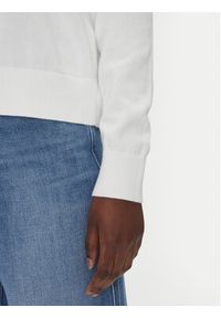 Tommy Jeans Sweter Essential DW0DW19888 Biały Regular Fit. Kolor: biały. Materiał: bawełna #5