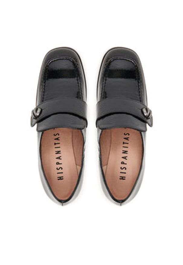 Hispanitas Półbuty HI254229 Czarny. Kolor: czarny. Materiał: skóra