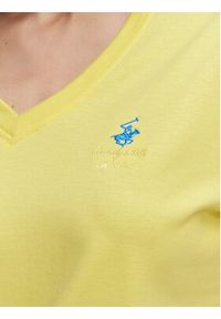 Beverly Hills Polo Club T-Shirt P-SS26W-TS5165188 Żółty Regular Fit. Typ kołnierza: polo. Kolor: żółty. Materiał: bawełna #3