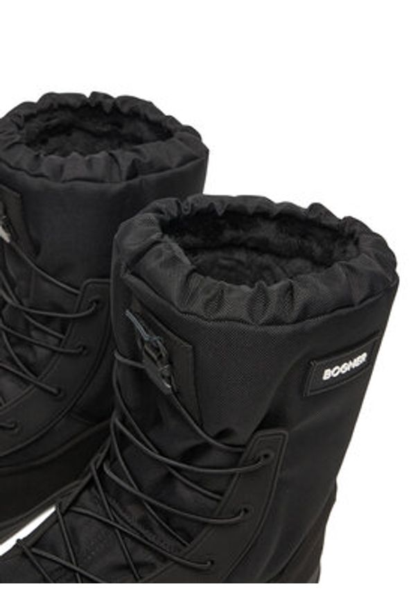 Bogner Śniegowce Laax 9 32547544 Czarny. Kolor: czarny. Materiał: skóra