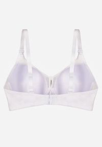 Born2be - Biały Biustonosz z Koronką i Transparentną Wstawką Heliphine. Kolor: biały. Materiał: koronka. Wzór: koronka #2