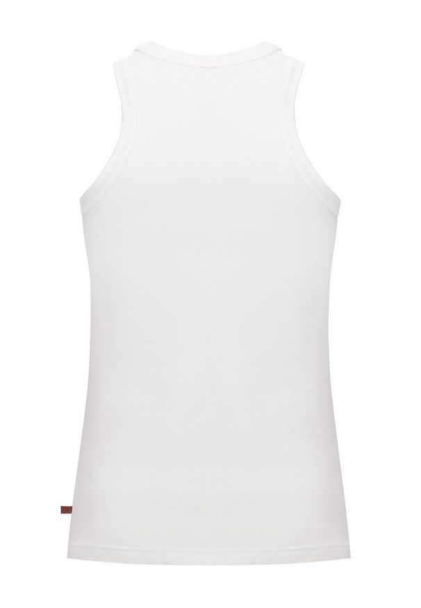 MUUV. - Top Premium Basic. Kolor: biały. Materiał: bawełna, dzianina. Wzór: gładki