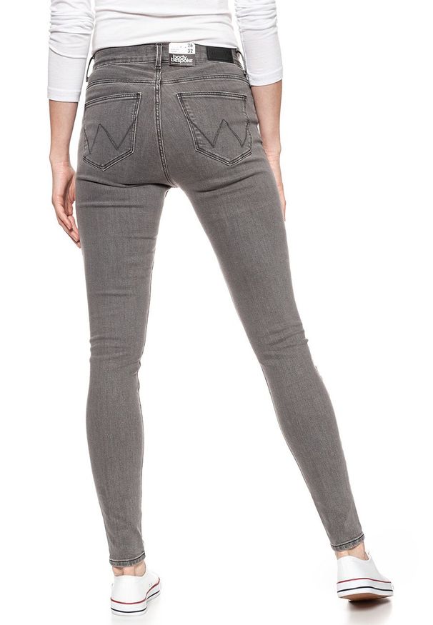 Wrangler - WRANGLER HIGH SKINNY CONCRETE PLAN W27HQG25P 112128112. Stan: podwyższony
