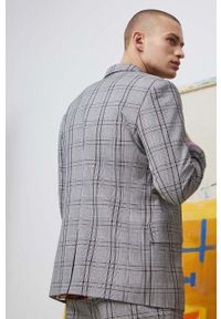 medicine - Medicine marynarka męska kolor szary. Kolor: szary. Materiał: tkanina. Styl: klasyczny #5