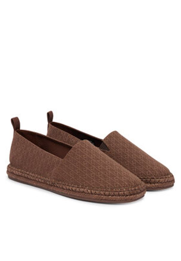 Calvin Klein Espadryle Espadrille Aop Cv HM0HM02231 Brązowy. Kolor: brązowy. Materiał: materiał