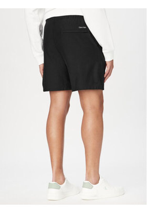 Calvin Klein Jeans Szorty sportowe LV04RF252G Czarny Regular Fit. Kolor: czarny. Materiał: bawełna. Styl: sportowy