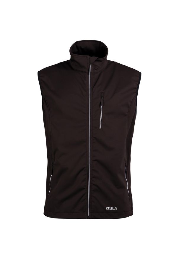 PRO-X ELEMENTS - Kurtka bez rękawów Pro-X Elements Mateo. Kolor: czarny. Materiał: softshell. Długość rękawa: bez rękawów. Sport: turystyka piesza