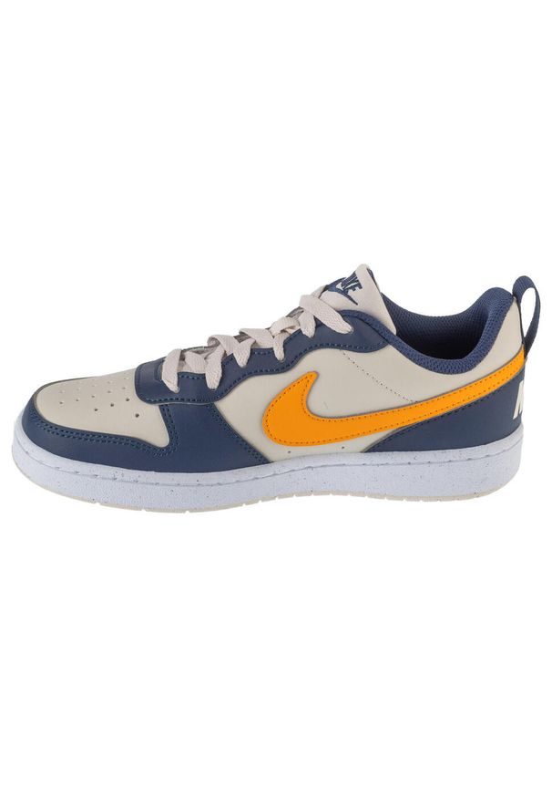 Nike - Buty sportowe Sneakersy unisex, Court Borough Low Recraft GS. Kolor: beżowy. Model: Nike Court. Sport: turystyka piesza
