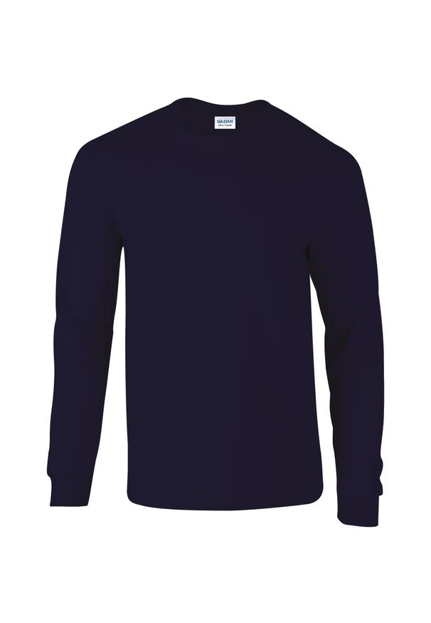 GILDAN - Koszulka z długim rękawem ultra bawełniana Gildan. Kolor: niebieski. Materiał: bawełna. Długość rękawa: długi rękaw. Długość: długie