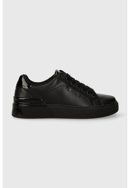 naomi0626aoi0825ページ Czarne sneakersy Guess z okrągłym noskiem FL8COA.ELE12.BLACK