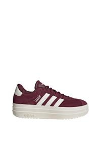 Adidas - Buty VL Court Bold. Kolor: czerwony, wielokolorowy, biały, brązowy. Obcas: na platformie. Sport: turystyka piesza