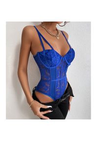 Intica - Body z haftem na romantyczne wieczory Tabatha. Kolor: różowy. Materiał: materiał. Wzór: haft #8