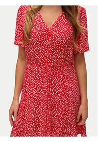 Vero Moda Sukienka letnia Alba 10292845 Czerwony Regular Fit. Kolor: czerwony. Materiał: wiskoza. Sezon: lato #6