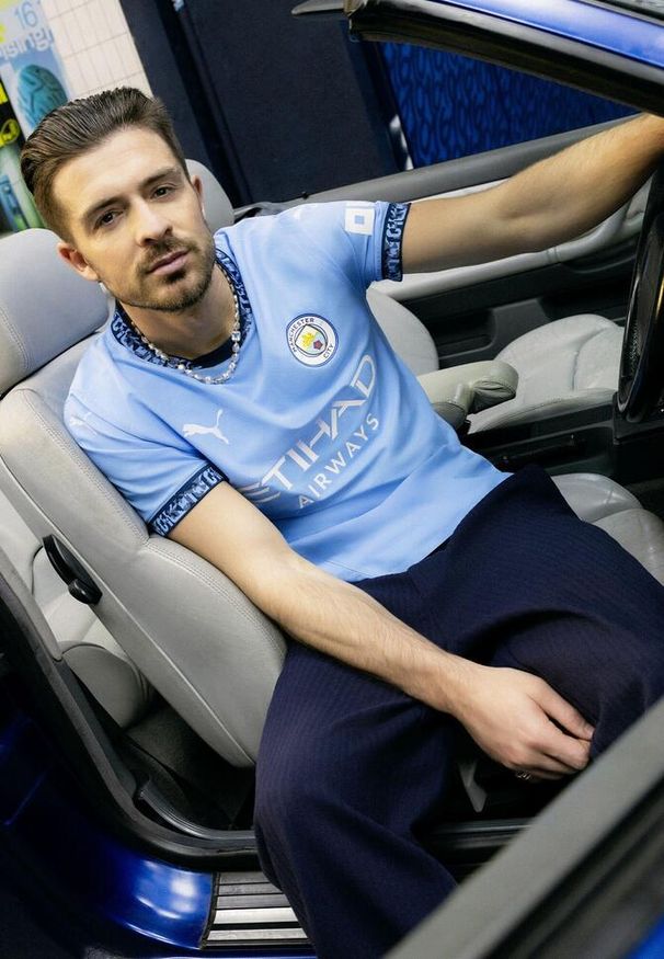 Puma - Koszulka domowa dla dzieci Manchester City 2024/25. Kolor: niebieski
