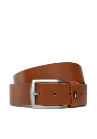 TOMMY HILFIGER - Pasek Męski Tommy Hilfiger. Kolor: brązowy #1