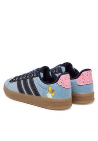 Adidas - adidas Sneakersy Grand Court Disney KK3539 Niebieski. Kolor: niebieski. Materiał: materiał. Wzór: motyw z bajki #5