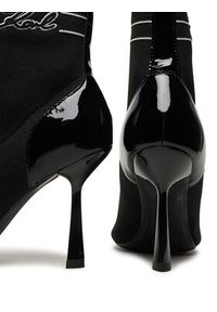 Karl Lagerfeld - KARL LAGERFELD Botki Pandara KL31357 Czarny. Kolor: czarny. Materiał: materiał #3