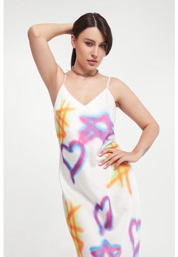 Twinset Milano - Sukienka maxi TWINSET ACTITUDE. Długość: maxi