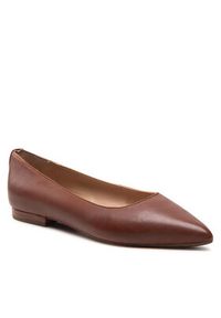 Lauren Ralph Lauren - LAUREN RALPH LAUREN Baleriny Londyn 802862706002 Brązowy. Kolor: brązowy. Materiał: skóra #6