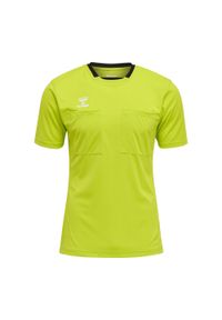Hummel Koszulka sędziowska arbitra sędzia Referee Chevron Jersey. Kolor: żółty, wielokolorowy, zielony. Materiał: jersey. Sport: piłka nożna #1
