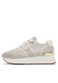 MICHAEL Michael Kors Sneakersy Monique Knit Trainer 43F3MQFSAM Beżowy. Kolor: beżowy. Materiał: materiał #6