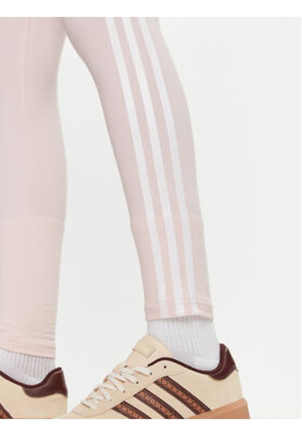 Adidas - adidas Legginsy Future Icons 3-Stripes IW5293 Różowy Slim Fit. Kolor: różowy. Materiał: bawełna