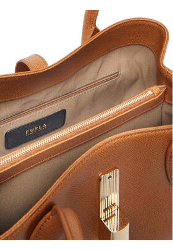 Furla Torebka Goccia M WB01978 ARE000 KH 4557S Brązowy. Kolor: brązowy. Materiał: skórzane