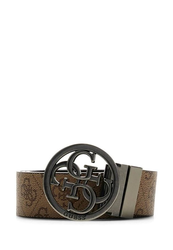 Guess Pasek BM7885 P6235 Brązowy. Kolor: brązowy. Materiał: skóra