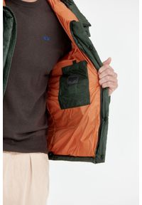 Blauer USA - BLAUER Ciemnozielona puchowa kurtka męska TRACY z kapturem, Rozmiar XXL. Typ kołnierza: kaptur. Kolor: zielony. Materiał: puch #5