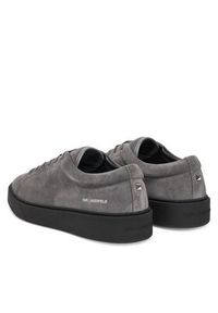 Karl Lagerfeld - KARL LAGERFELD Sneakersy KL53323A Szary. Kolor: szary. Materiał: skóra, zamsz