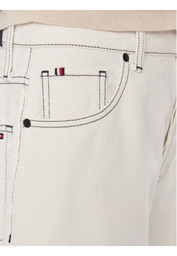 TOMMY HILFIGER - Tommy Hilfiger Jeansy WW0WW40643 Écru Slouchy Fit. Kolor: kremowy