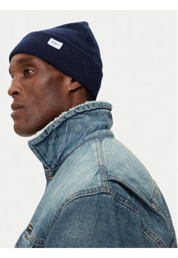 Pepe Jeans Czapka PL040360 Granatowy. Kolor: niebieski. Materiał: wiskoza