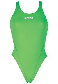 Strój kąpielowy damski Arena Solid Swim Tech High. Kolor: zielony