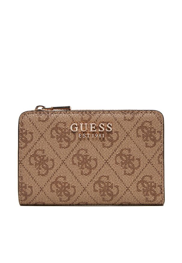Guess Mały Portfel Damski Laurel II Slg SWSG74 59156 Brązowy. Kolor: brązowy. Materiał: skóra