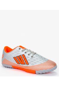 Casu - Szare buty sportowe orliki sznurowane casu 21m1/m/8. Kolor: pomarańczowy, wielokolorowy, szary