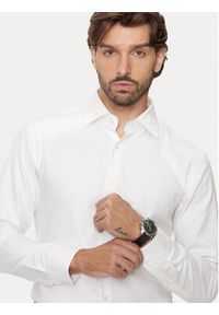 BOSS - Boss Koszula 50470583 Écru Slim Fit. Materiał: bawełna