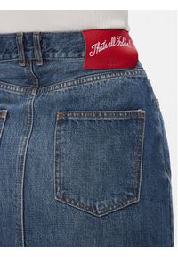 MAX&Co. Spódnica jeansowa Melissa Niebieski Regular Fit. Kolor: niebieski. Materiał: bawełna