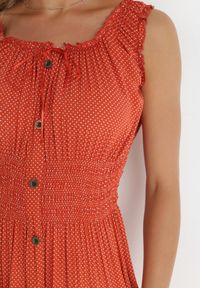 Born2be - Czerwona Sukienka Abill. Kolor: czerwony. Długość rękawa: bez rękawów. Sezon: lato. Styl: boho, wakacyjny. Długość: maxi #6