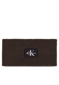 Calvin Klein Jeans Opaska materiałowa Monologo Rubber Headband K60K611258 Brązowy. Kolor: brązowy. Materiał: wiskoza #9