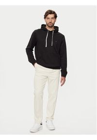 TOMMY HILFIGER - Tommy Hilfiger Bluza Essential MW0MW37230 Czarny Regular Fit. Kolor: czarny. Materiał: syntetyk, bawełna #5