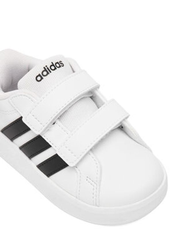 Adidas - adidas Sneakersy Grand Court 3.0 HP3534 Biały. Kolor: biały. Materiał: skóra