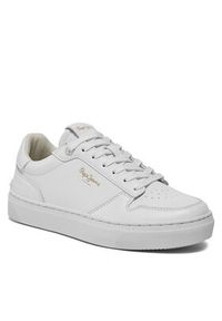 Pepe Jeans Sneakersy Camden Supra W PLS00002 Biały. Kolor: biały. Materiał: skóra #5