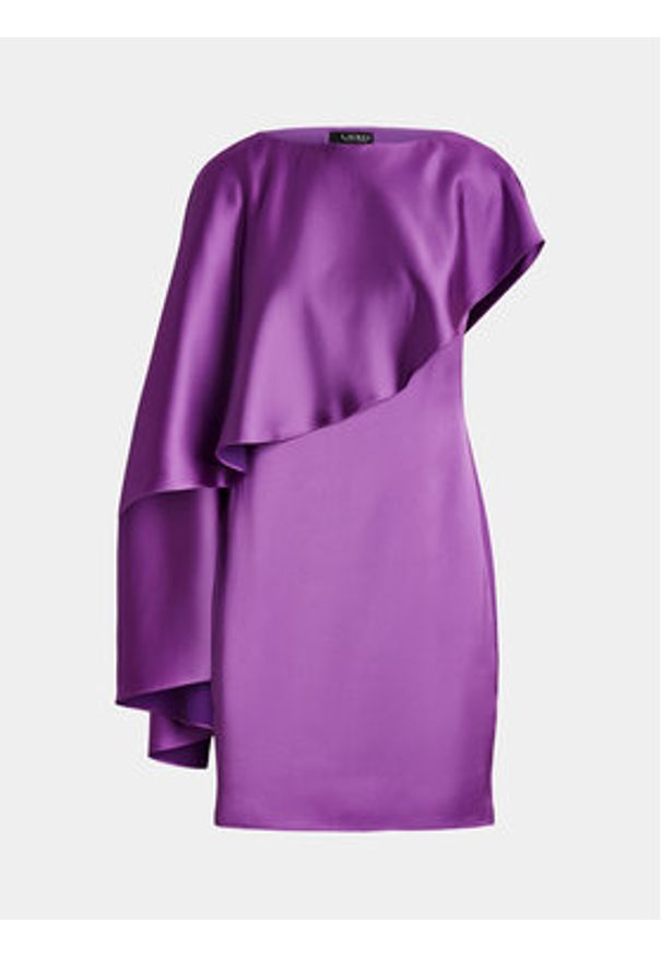 Lauren Ralph Lauren Sukienka koktajlowa 253925915001 Fioletowy Regular Fit. Kolor: fioletowy. Materiał: syntetyk. Styl: wizytowy