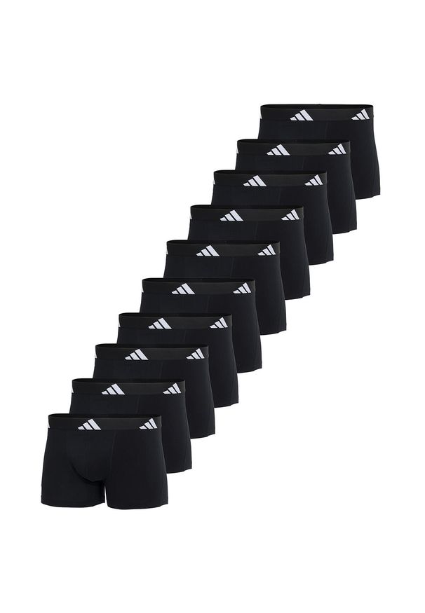 Adidas - Bokserki Active Flex Cotton 10 pak. Kolor: czarny. Materiał: bawełna, elastan